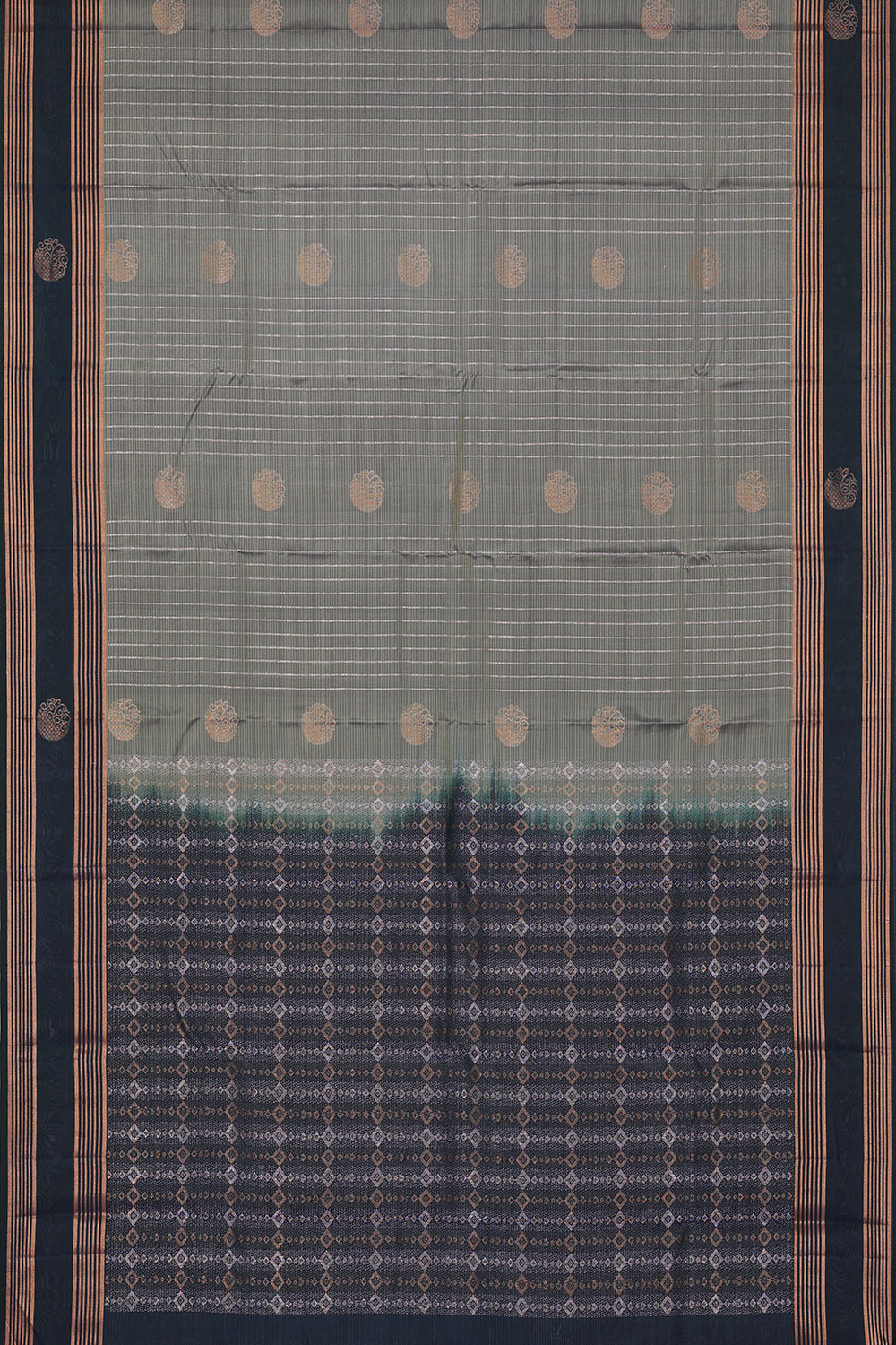 Image of Grey South Silk Saree
