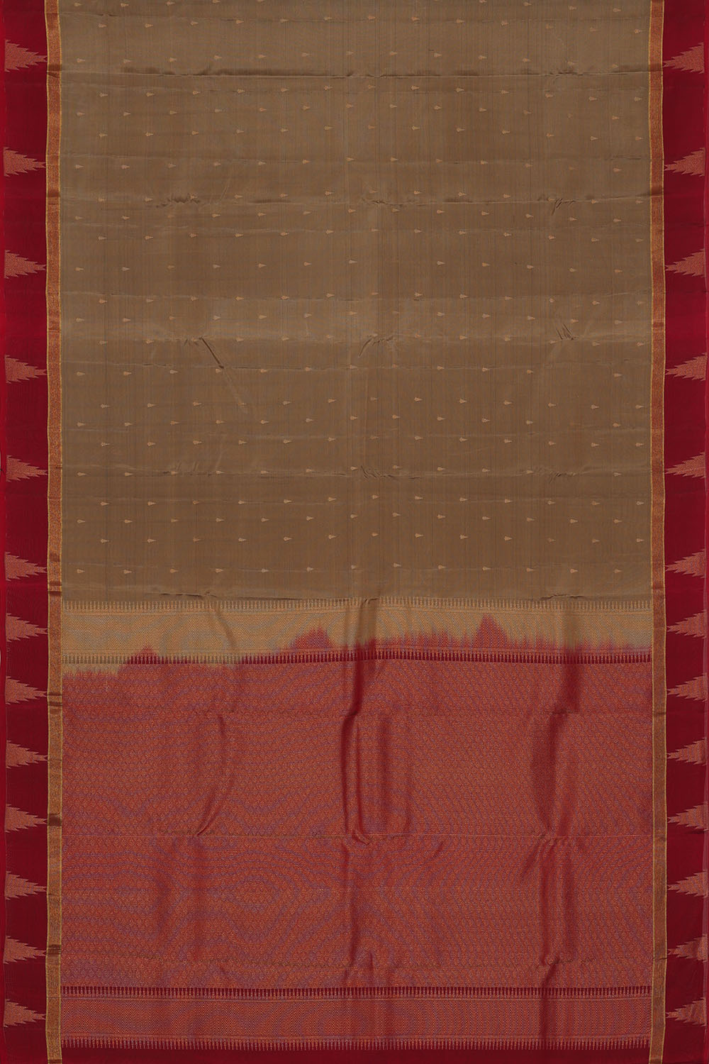 Image of Grey South Silk Saree