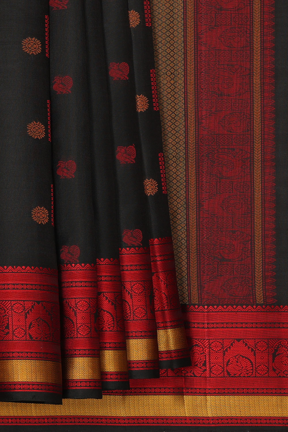 Image of Black South Silk Saree