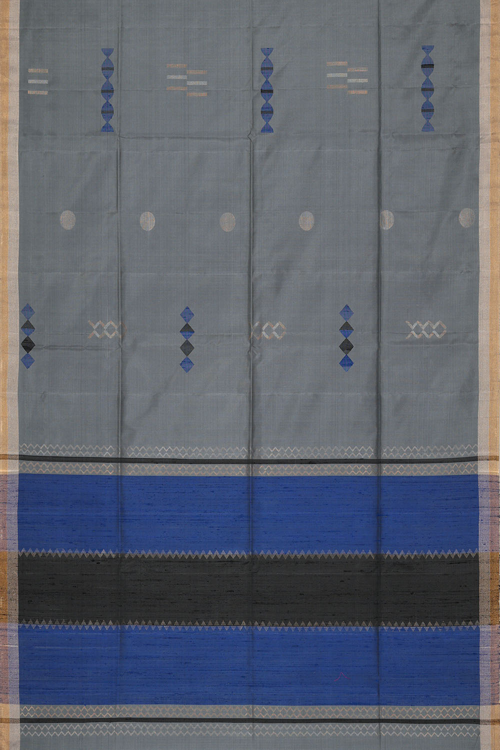 Image of Grey Soft Silk Saree