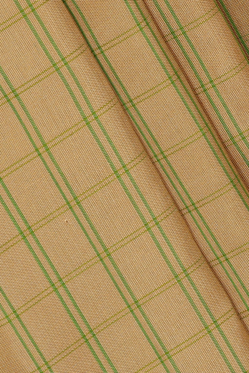 Image of Beige Gadwal Silk Kattam Saree