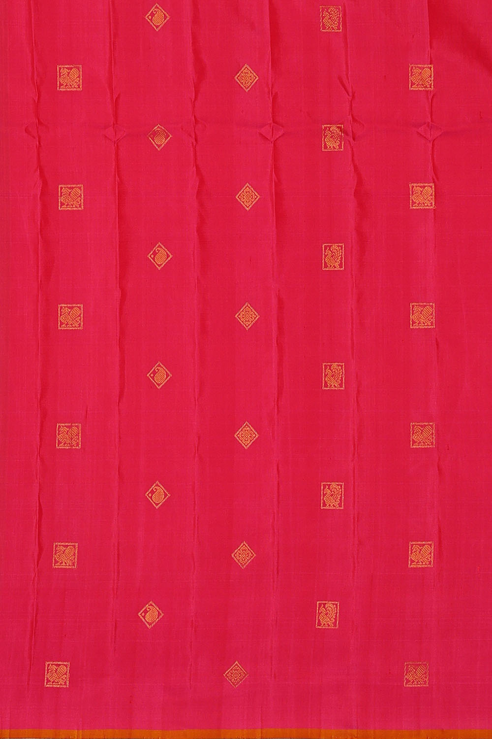 Image of Red Gadwal Silk Saree