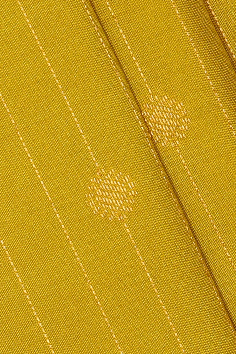 Image of Mustard-Yellow Gadwal Silk Saree
