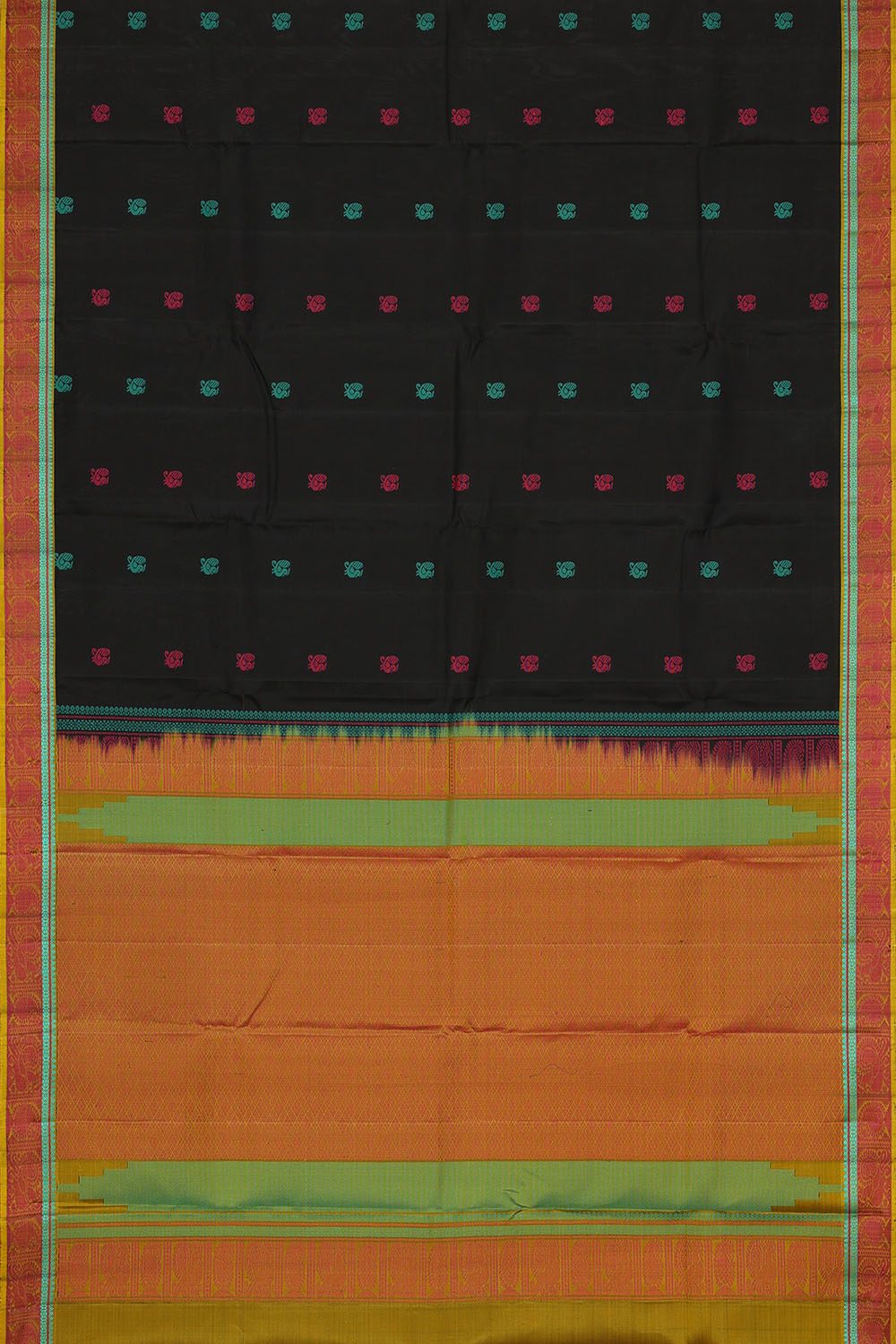 Image of Kanchipattu Black Silk Saree