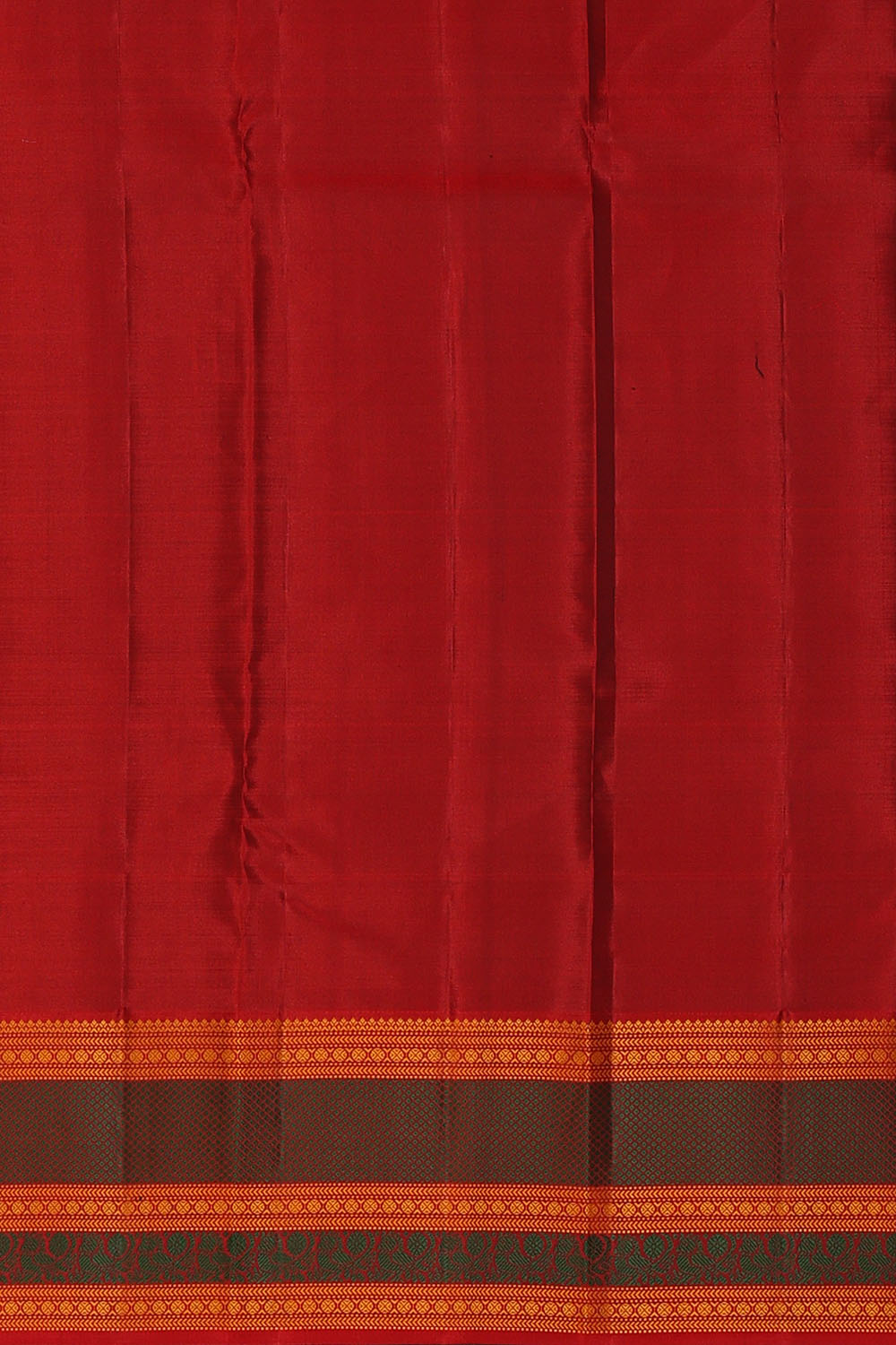 Image of Honey-Mustard Kanchipattu Silk Saree