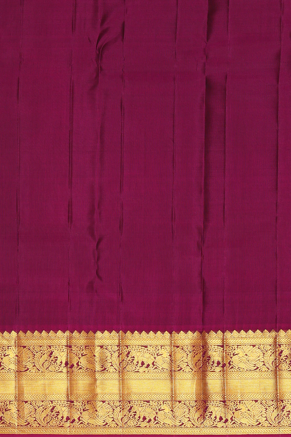 Image of Kanchipattu Rust-Orange Brocade Saree