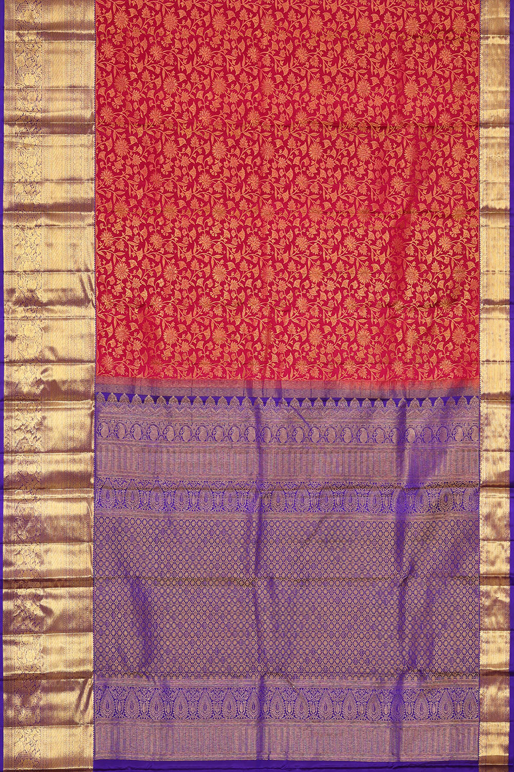 Image of Kanchipattu Rani-Pink Brocade Saree