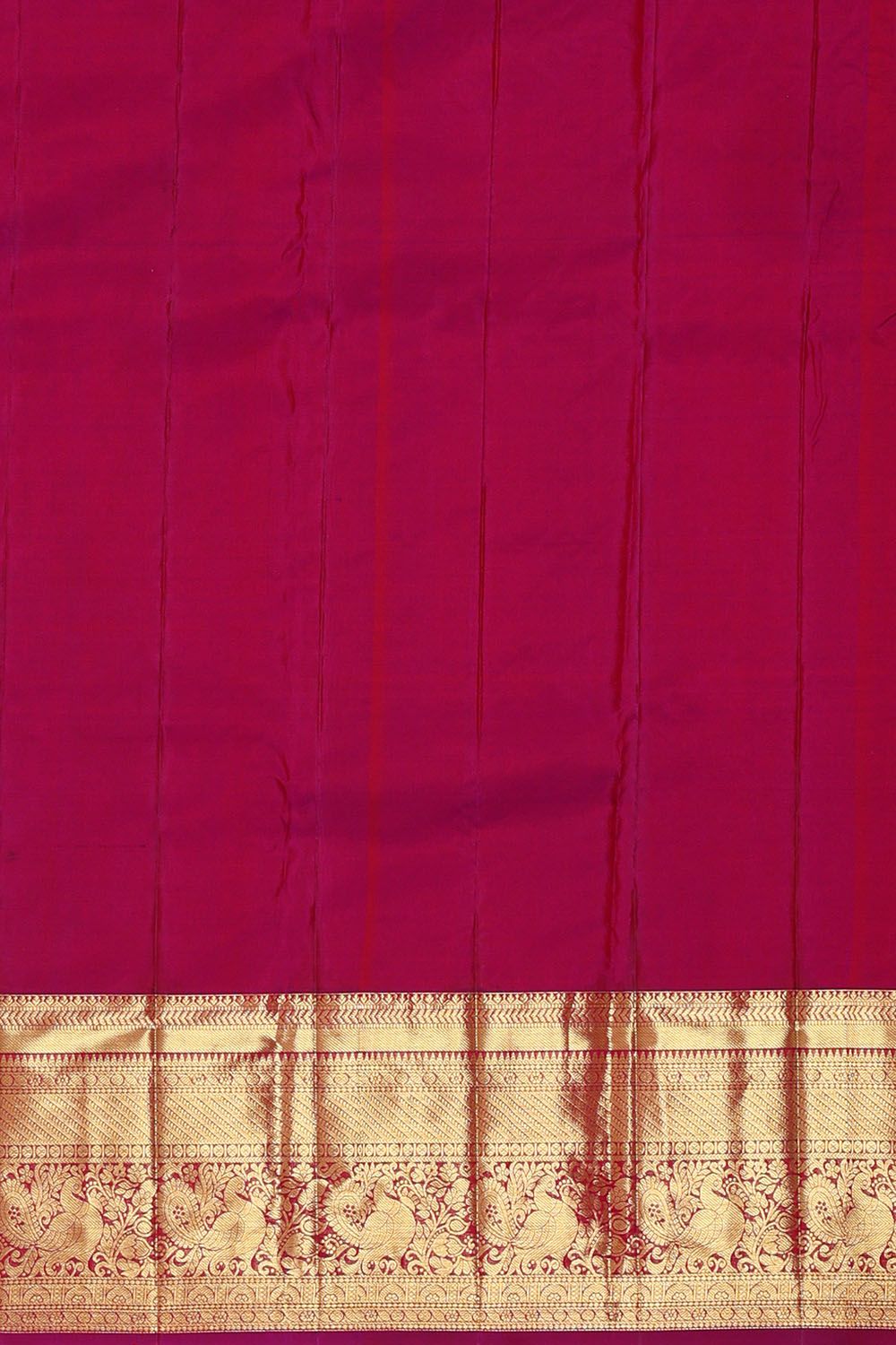 Image of Kanchipattu Peach-Orange Brocade Saree