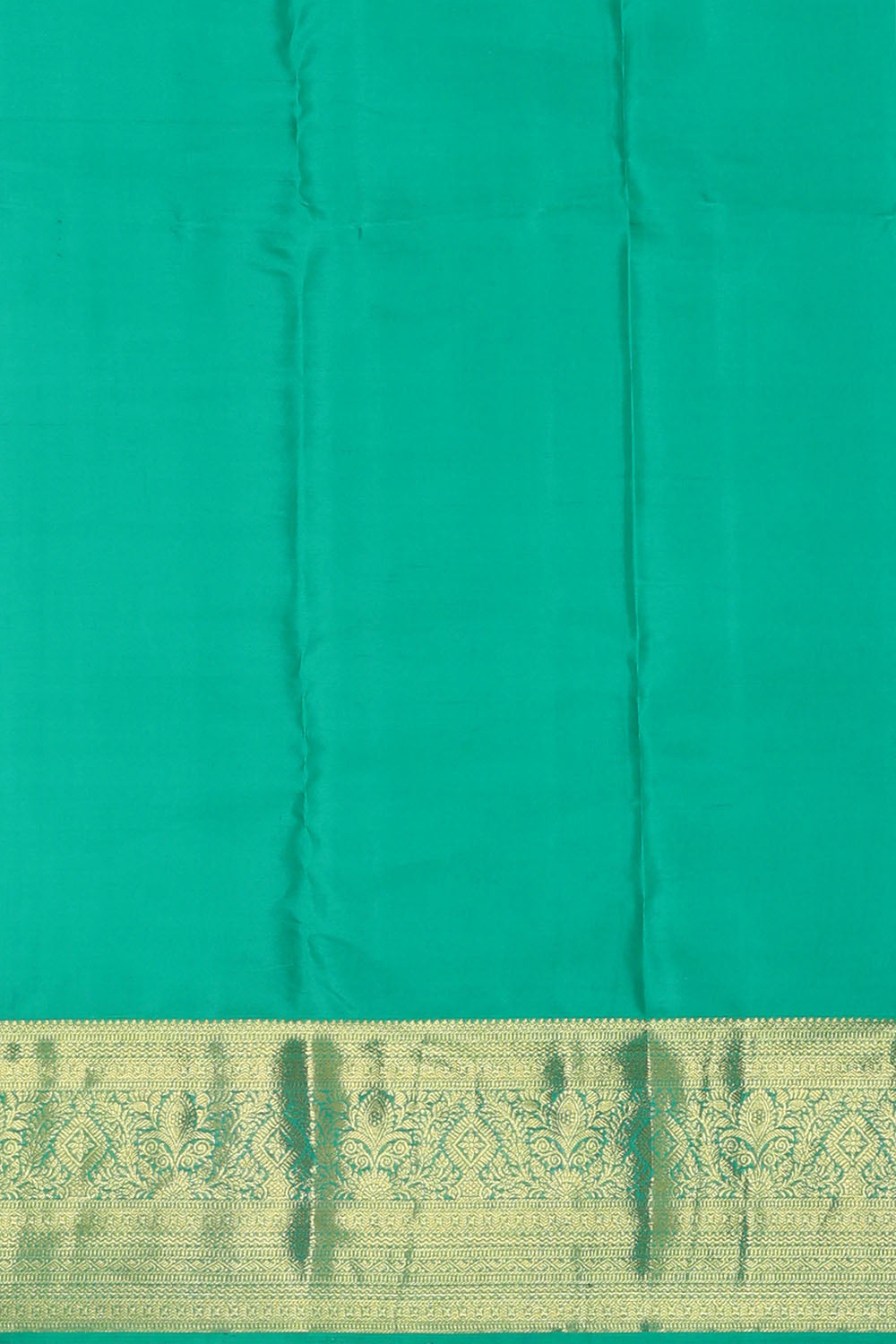 Image of Kanchipattu Sea-green Brocade Saree