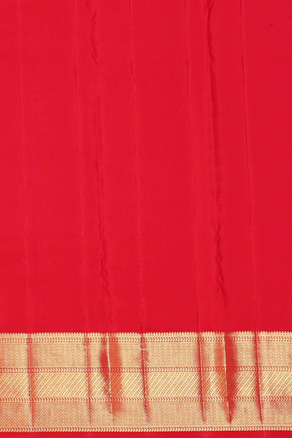 Image of Kanchipattu Red Brocade Kattam Saree