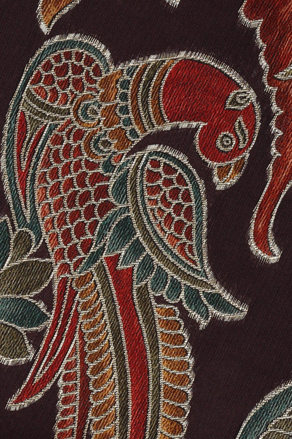 Image of Crepe Dark Brown Saree