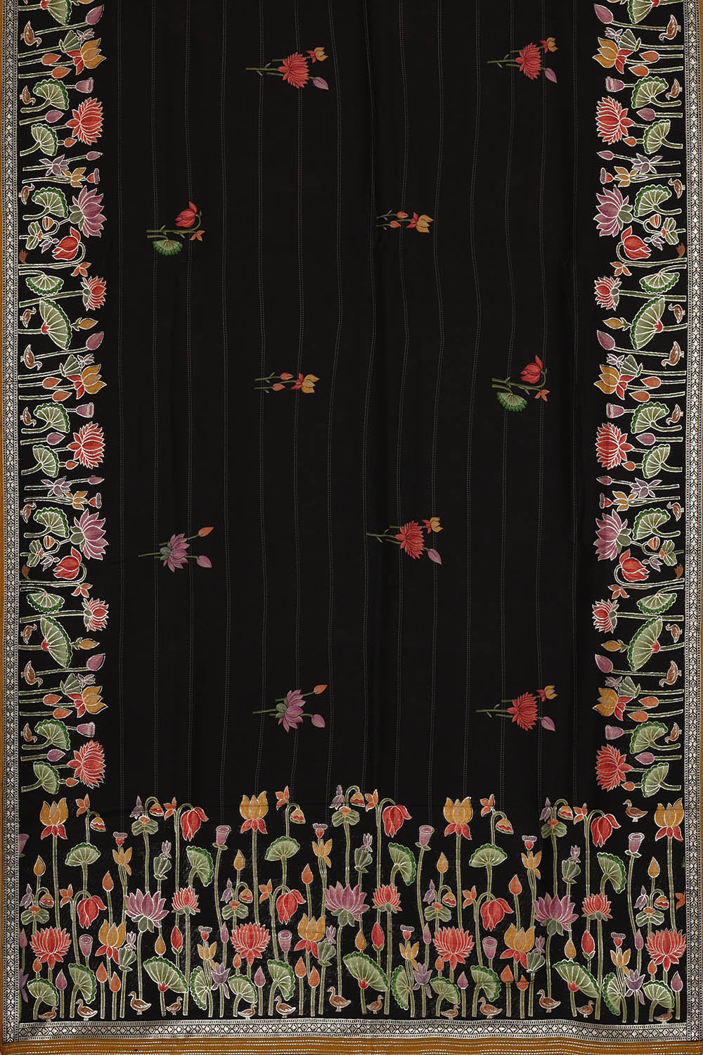 Image of Crepe Black Saree