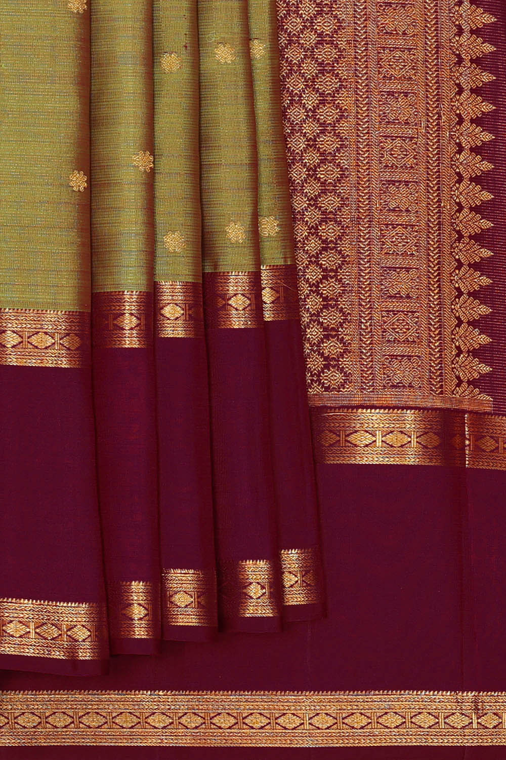 Image of Green South Silk Saree