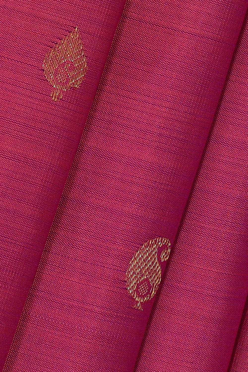 Image of Magenta-Pink South Silk Saree