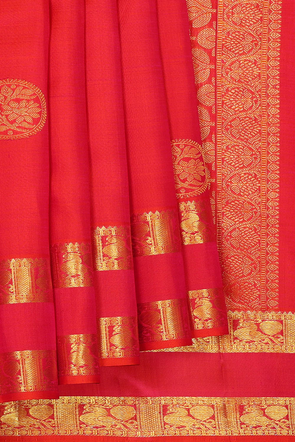 Image of Red South Silk Saree