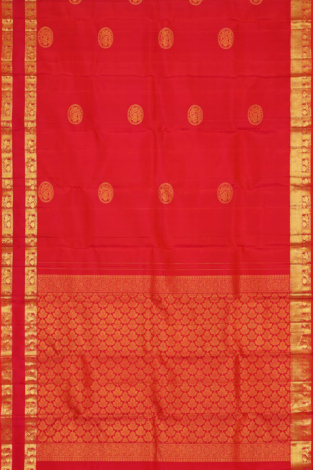 Image of Red South Silk Saree