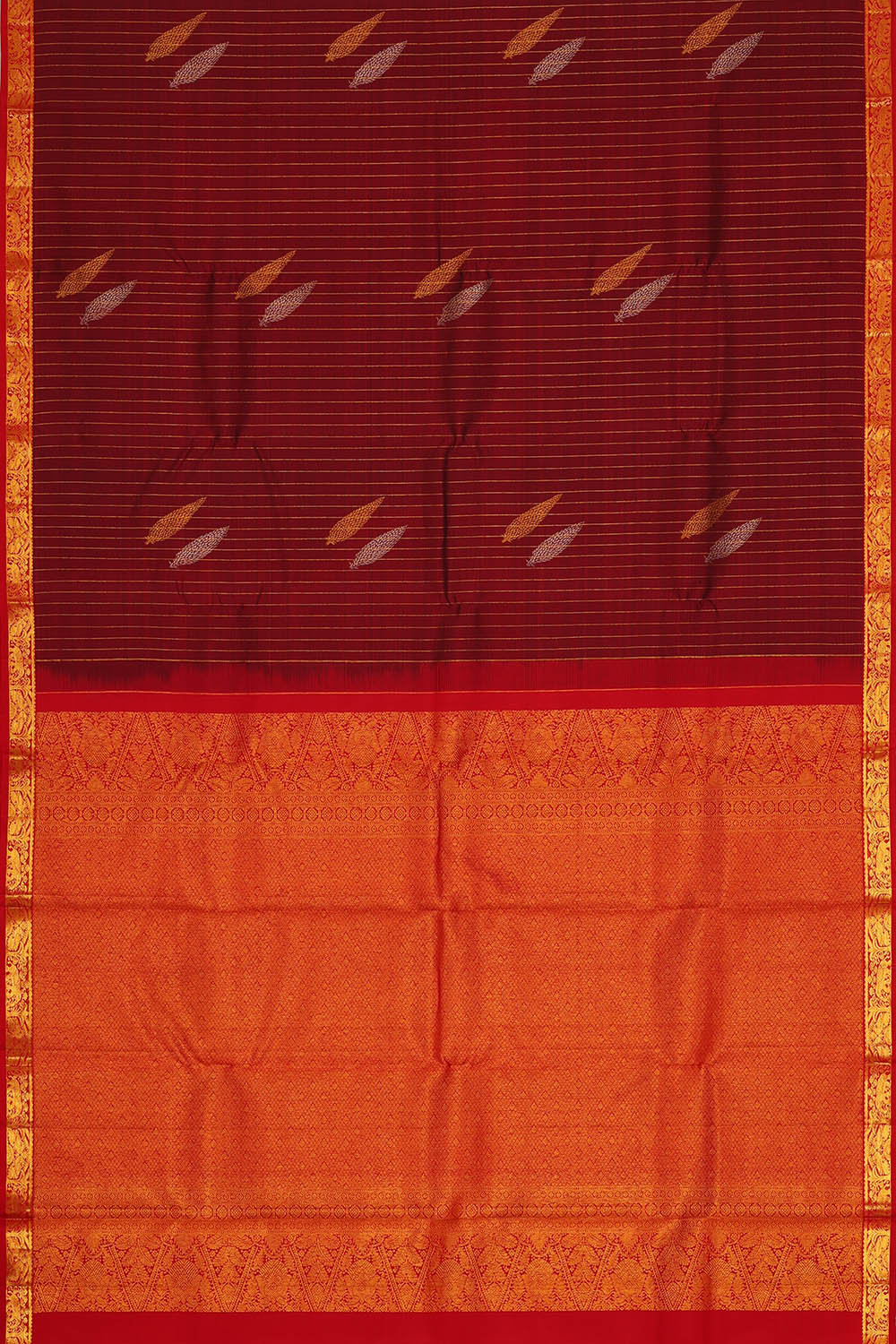 Image of Maroon South Silk Saree