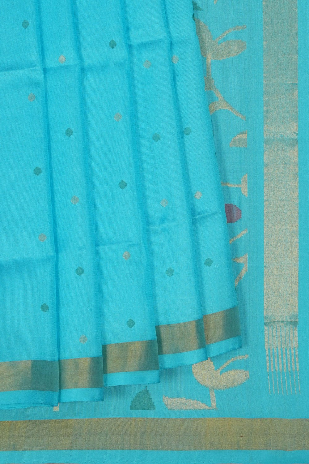 Image of Uppada Silk Blue Saree