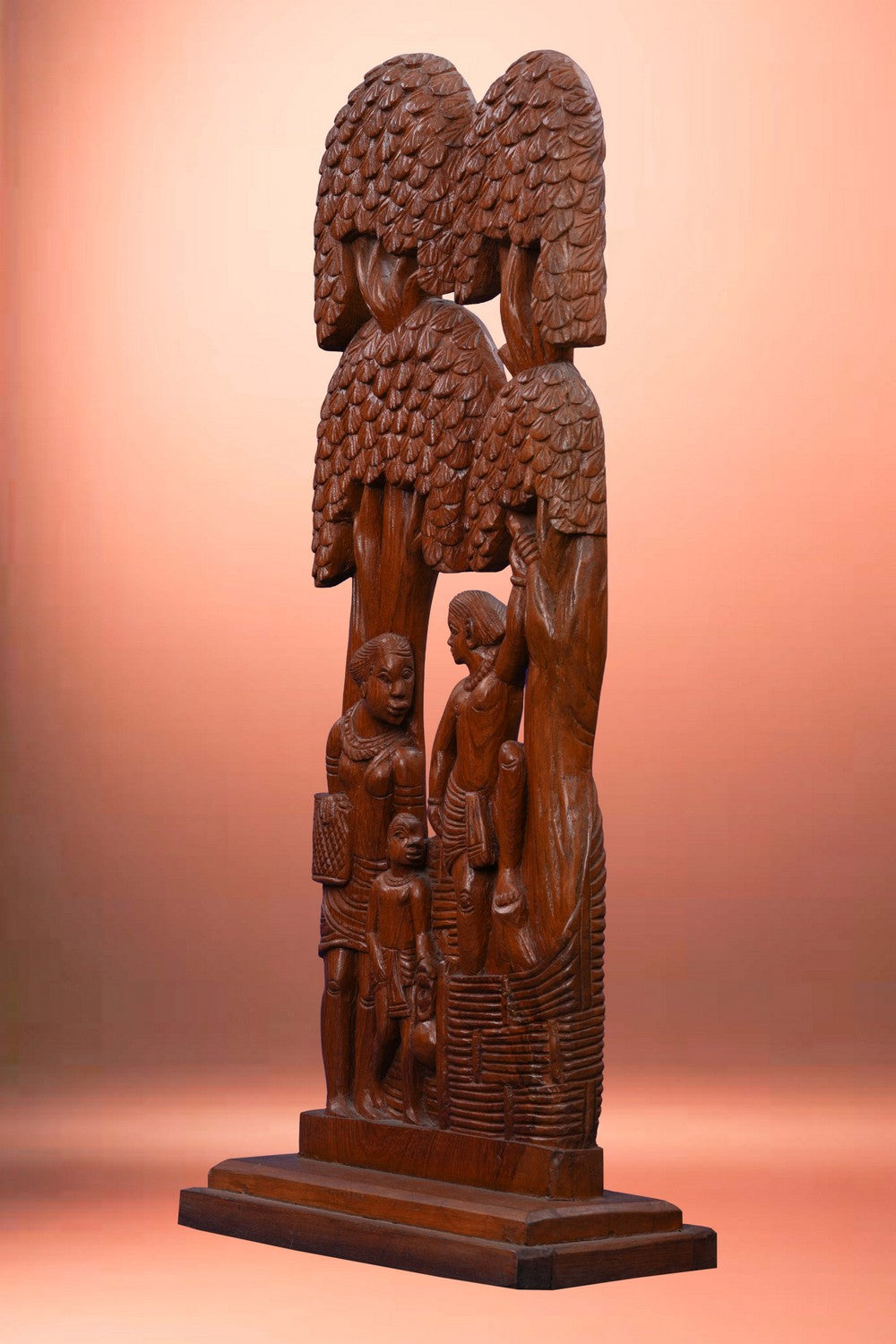 Image of Handcrafted wood, tribal sculpture