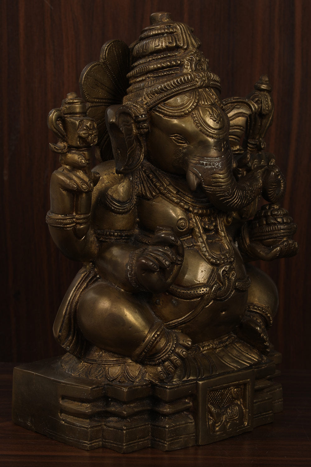 Collection of Handcrafted Brass Ganpati in a gallery layout