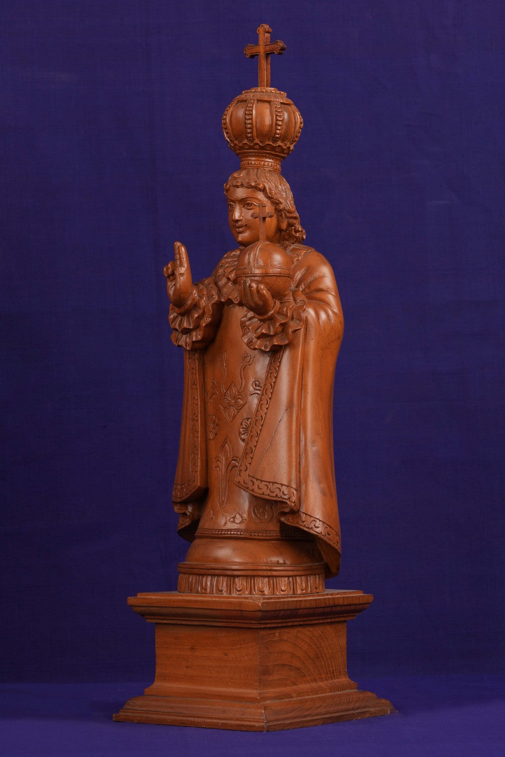 Image of White Cedar Wooden Infant Jesus