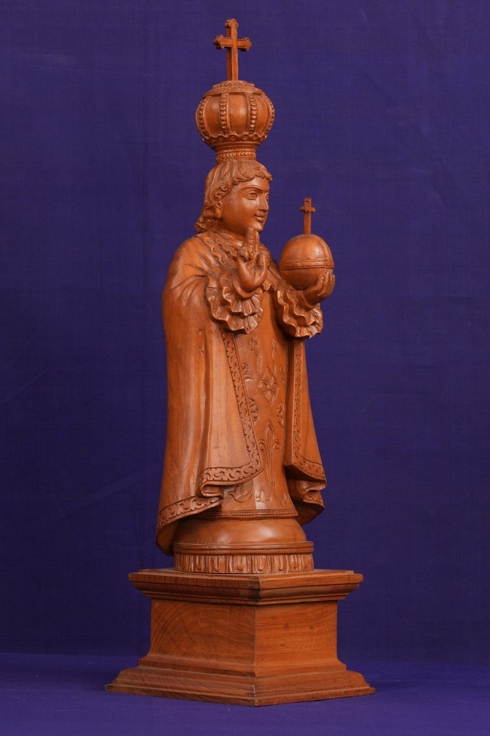 Image of White Cedar Wooden Infant Jesus