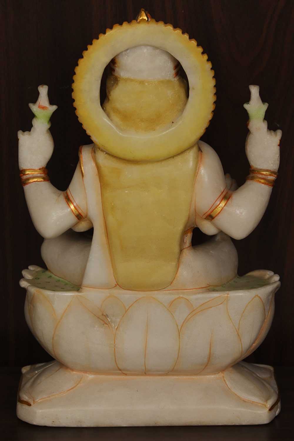 Image of Marble Goddess Lakshmi Statue