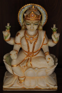 Collection of Marble Goddess Lakshmi Statue in a gallery layout