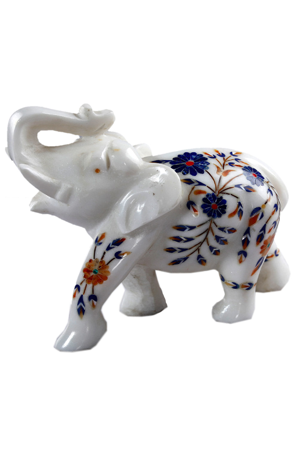 Collection of Marble Elephant With Inlay Work in a gallery layout