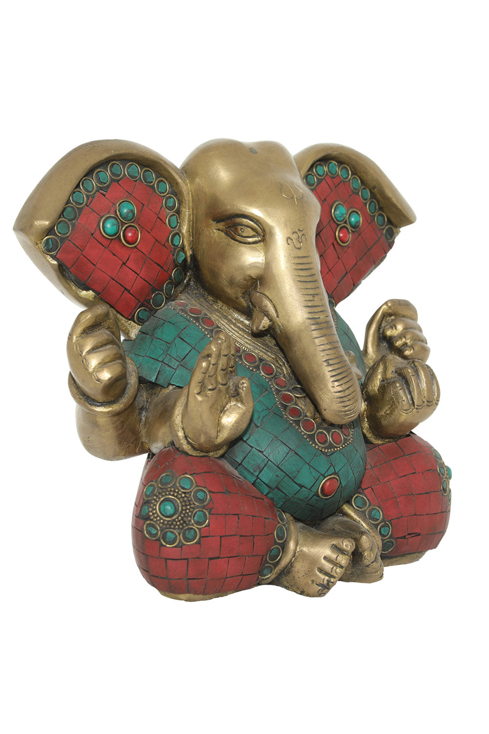 Collection of Handcrafted Brass Ganpati in a gallery layout