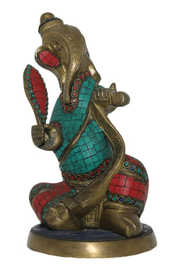 Collection of Handcrafted Brass Ganpati in a gallery layout