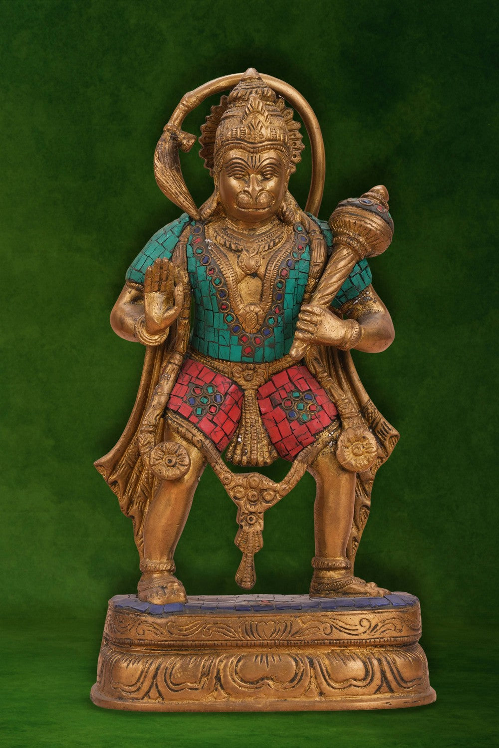 Image of A Brass Hanuman in a standing posture