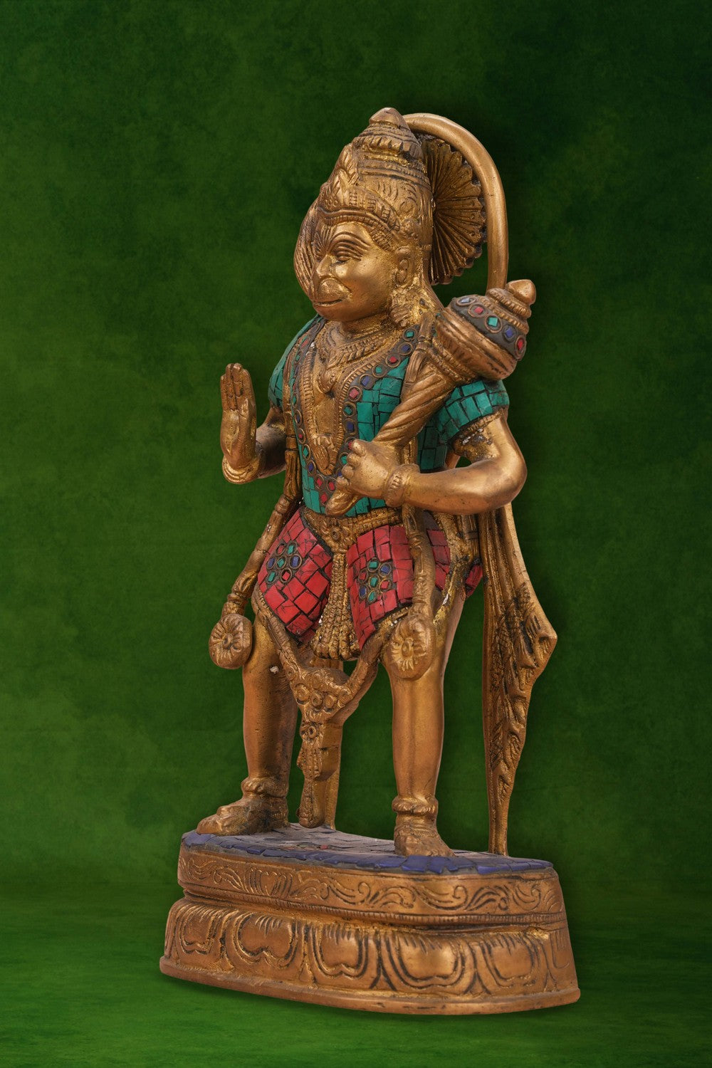 Image of A Brass Hanuman in a standing posture