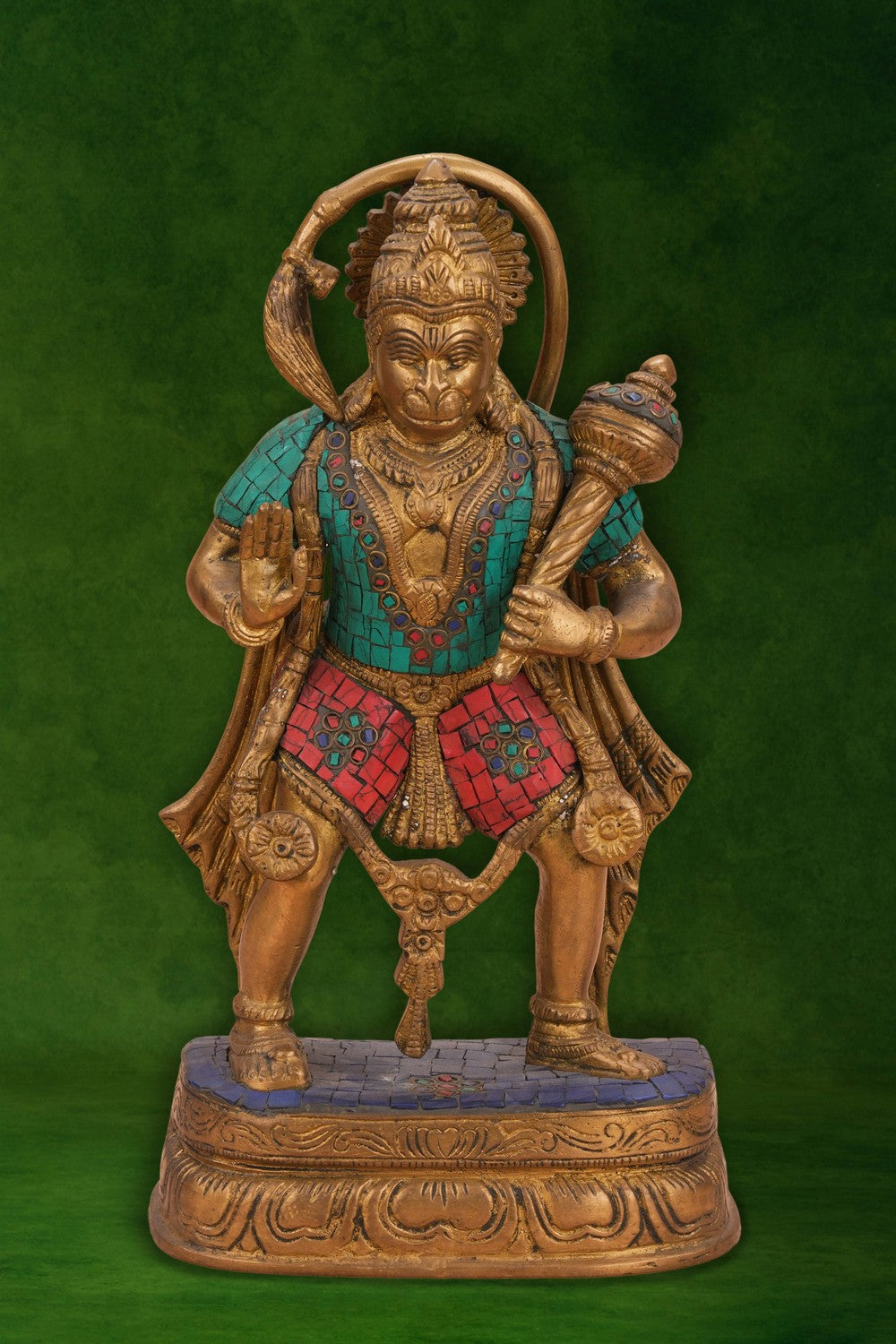 Image of A Brass Hanuman in a standing posture