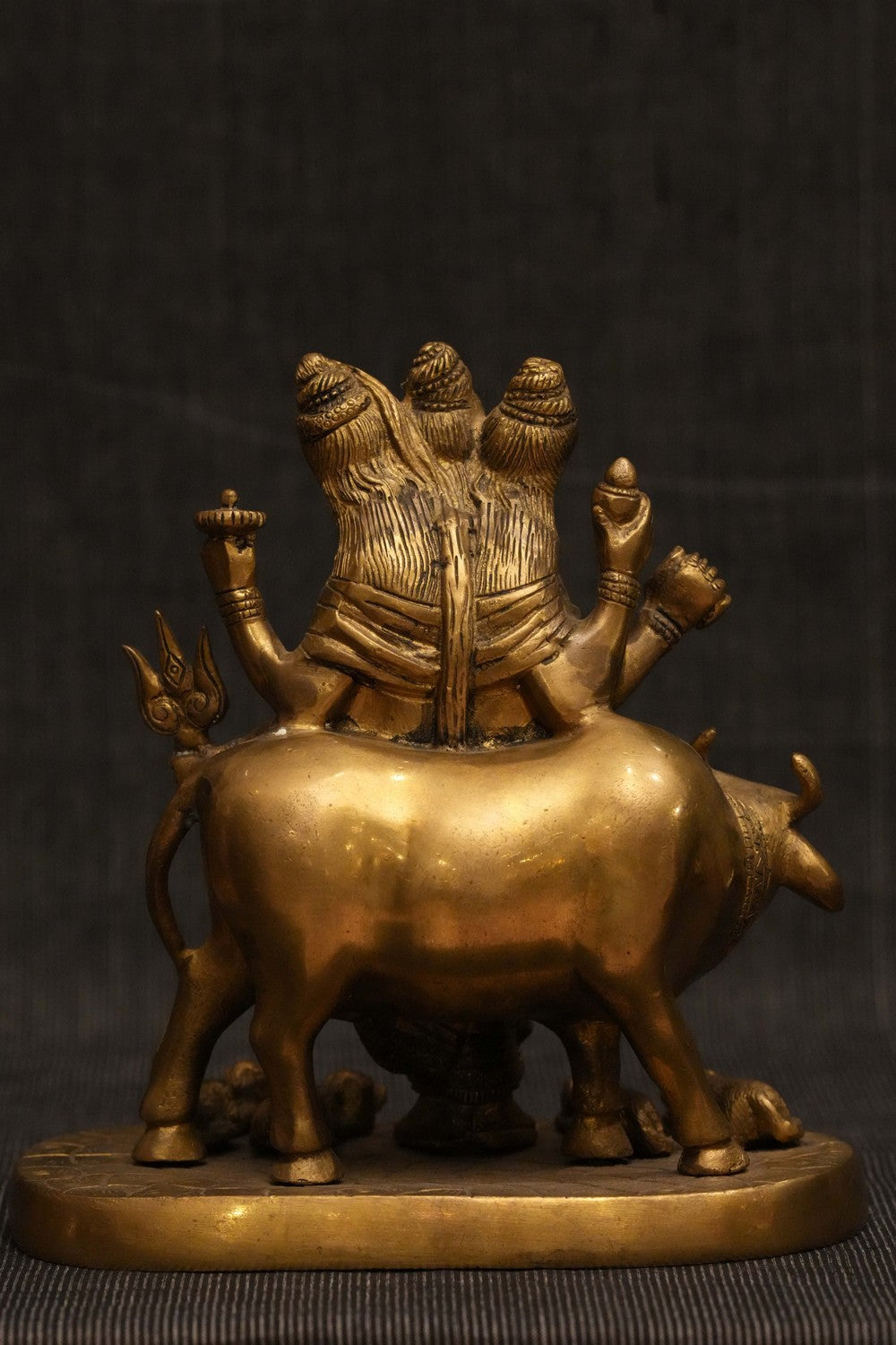 Image of Brass idol of Dattatreya