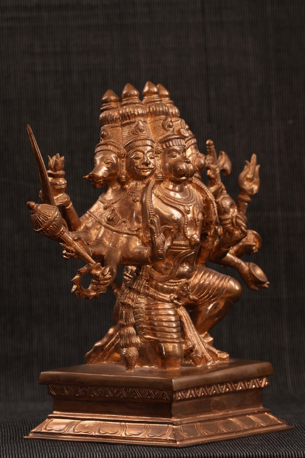 Image of Bronze Panchmukhi Hanuman Ji Idol