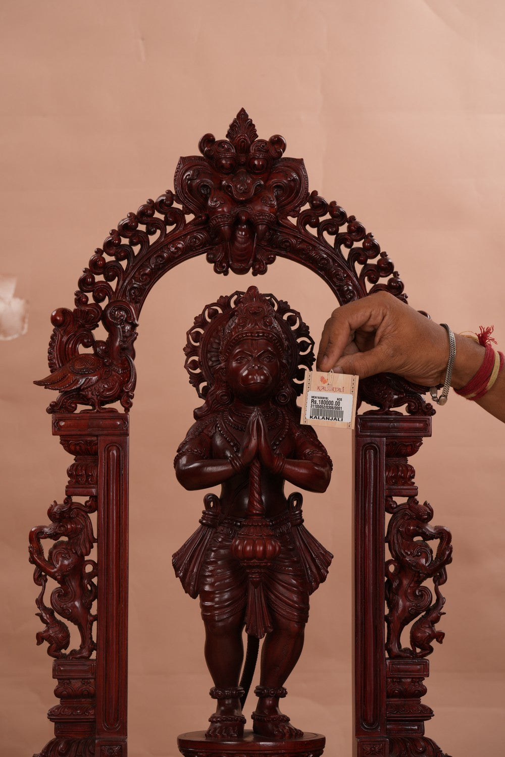 Image of Teak Wood Hanuman Statue
