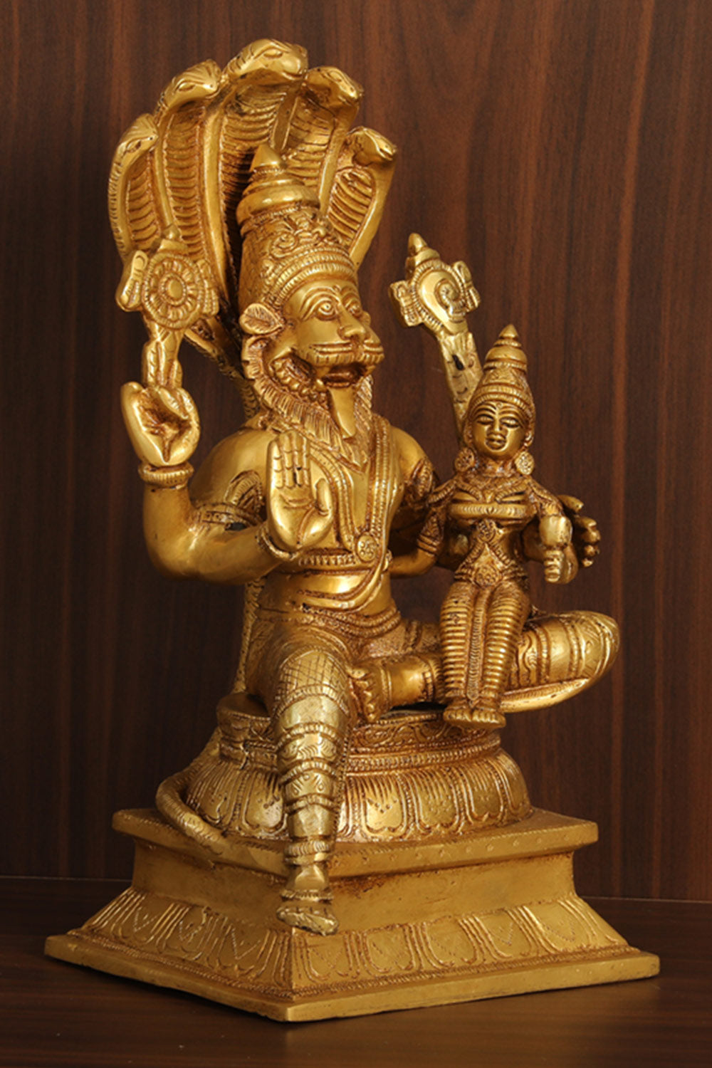 Brass Lord Shri Lakshmi Narasimha Idol