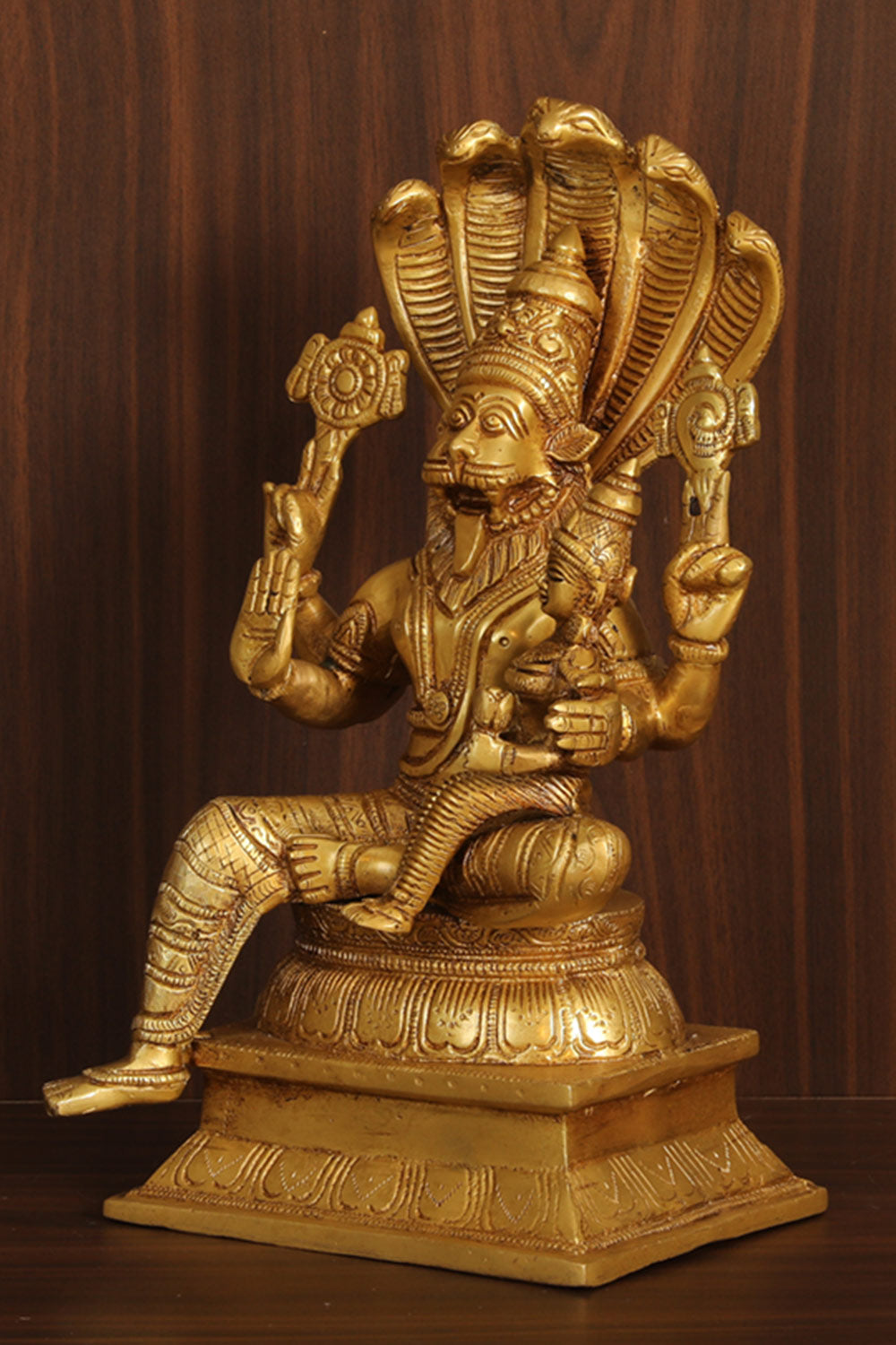 Brass Lord Shri Lakshmi Narasimha Idol