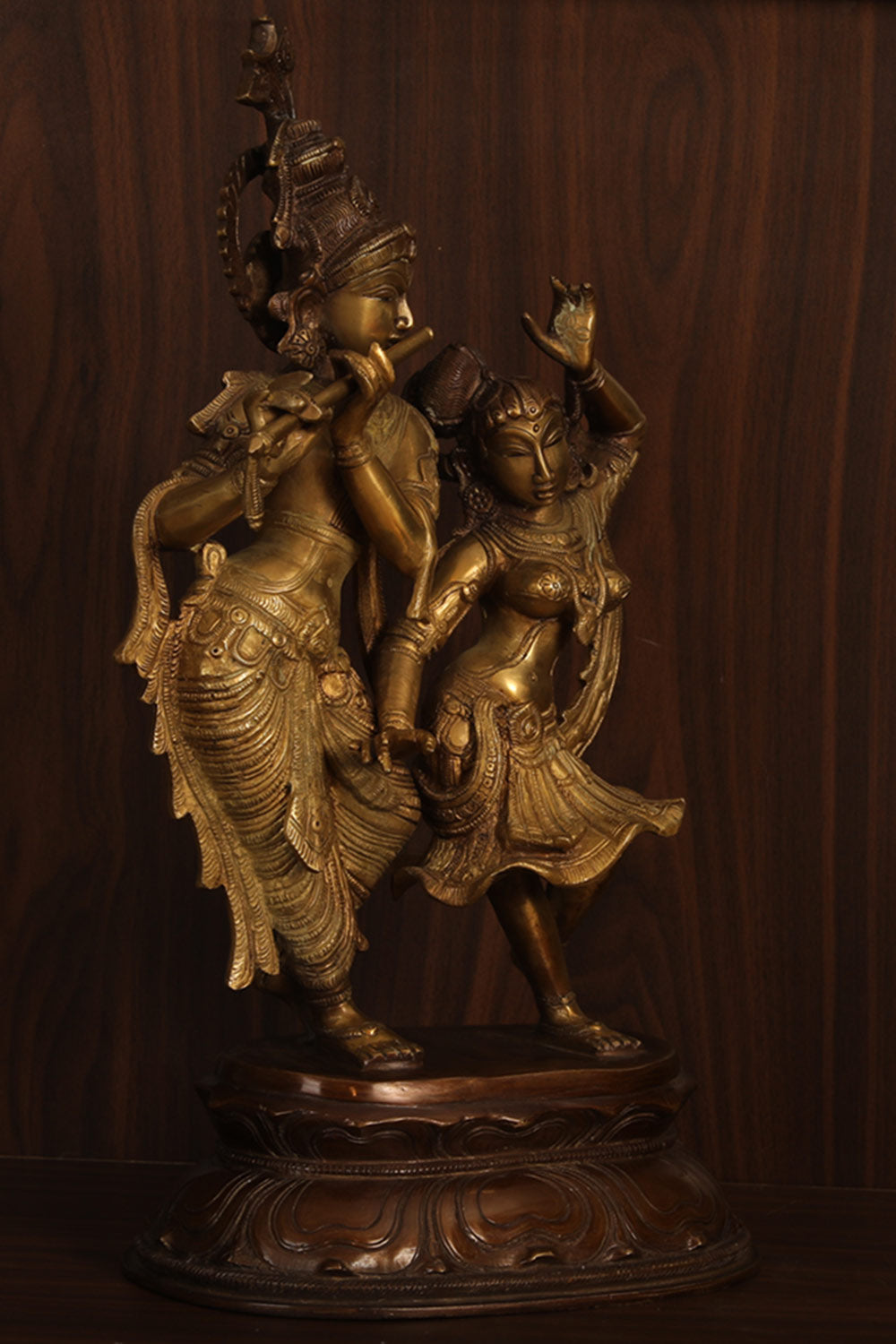 Brass Radha Krishna Idol