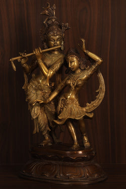 Image of Brass Radha Krishna Idol