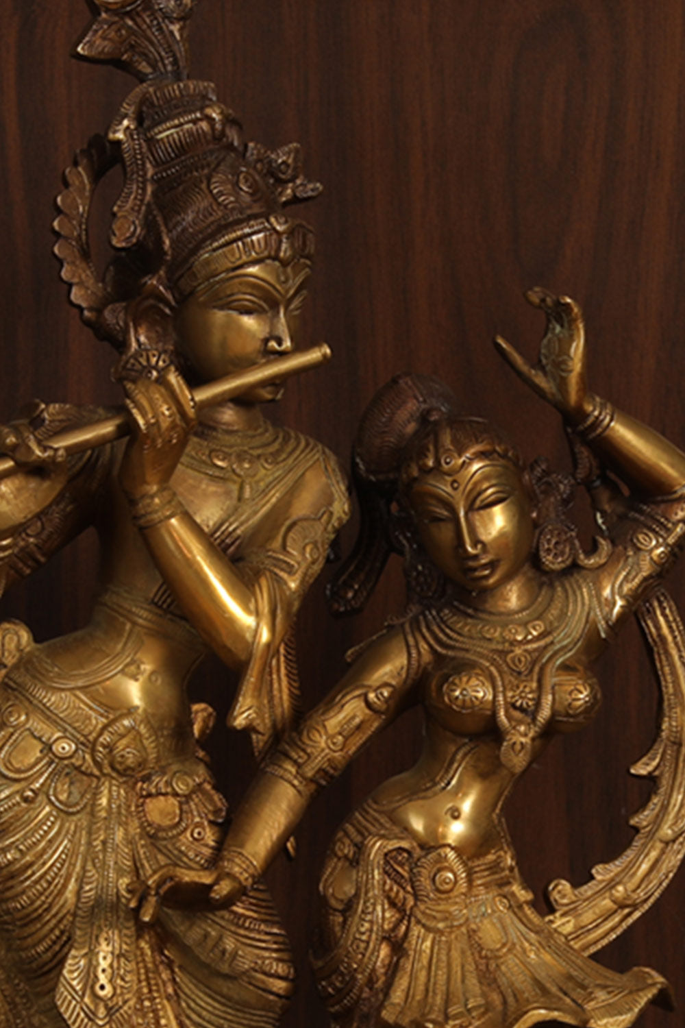 Brass Radha Krishna Idol