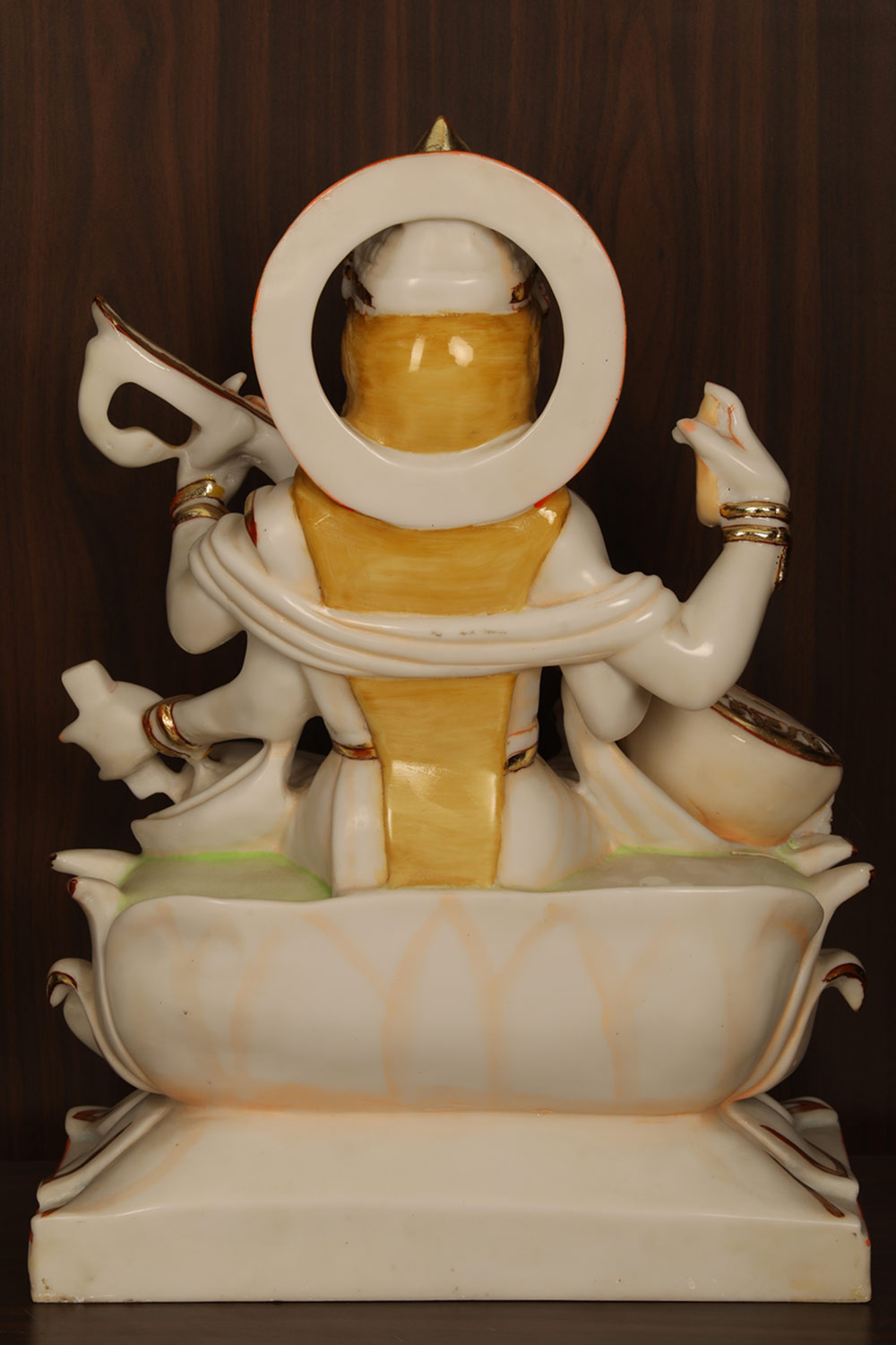 Image of Cultured Marble Goddess Saraswati Statue
