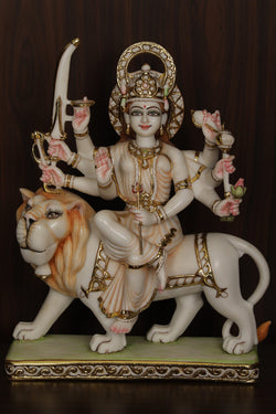 Collection of Cultured Marble Maa Durga Idol in a gallery layout