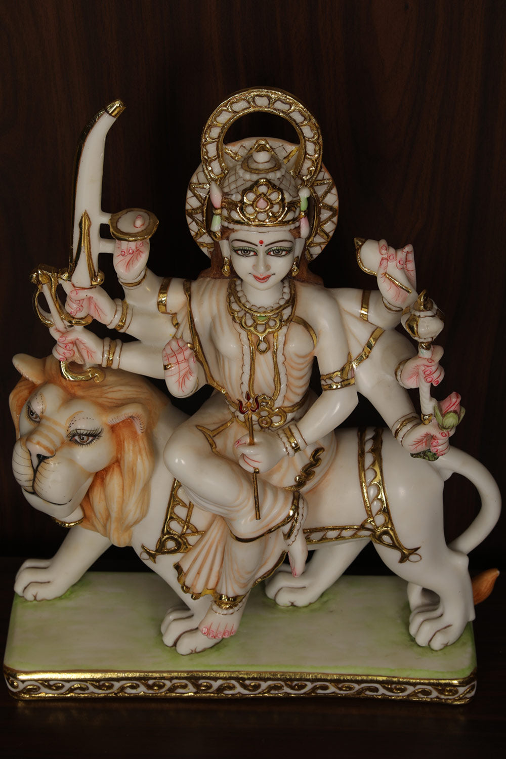 Collection of Cultured Marble Maa Durga Idol in a gallery layout