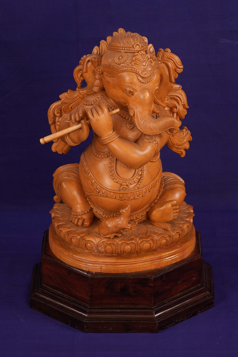 Wooden Lord Ganesh Statue