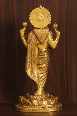 Image of Brass Goddess Dhan Lakshmi Idol