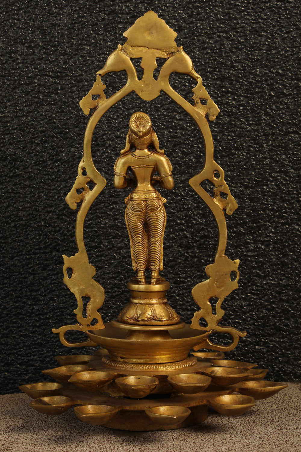 A Unique Style Handcrafted Brass Oil Lamp