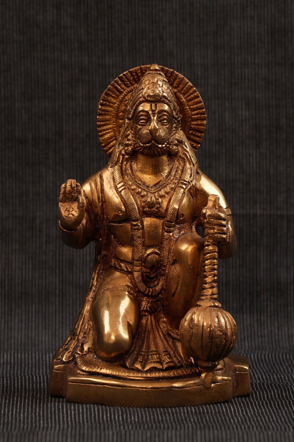 Image of Brass Lord Hanuman Statue