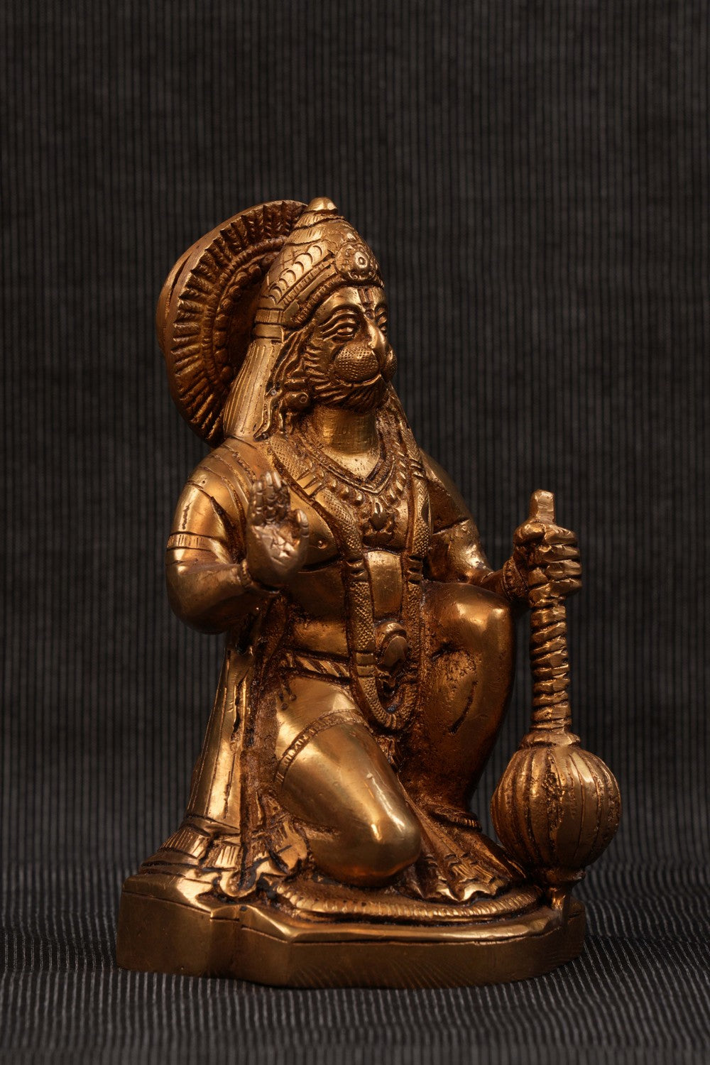 Image of Brass Lord Hanuman Statue